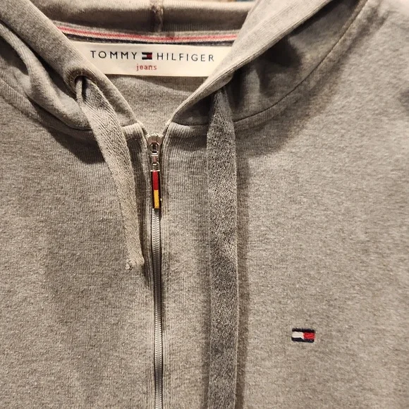 EUC Tommy Hilfiger Jeans Women's sz XL Sleeveless Coverup w/front pouch - Picture 2 of 7